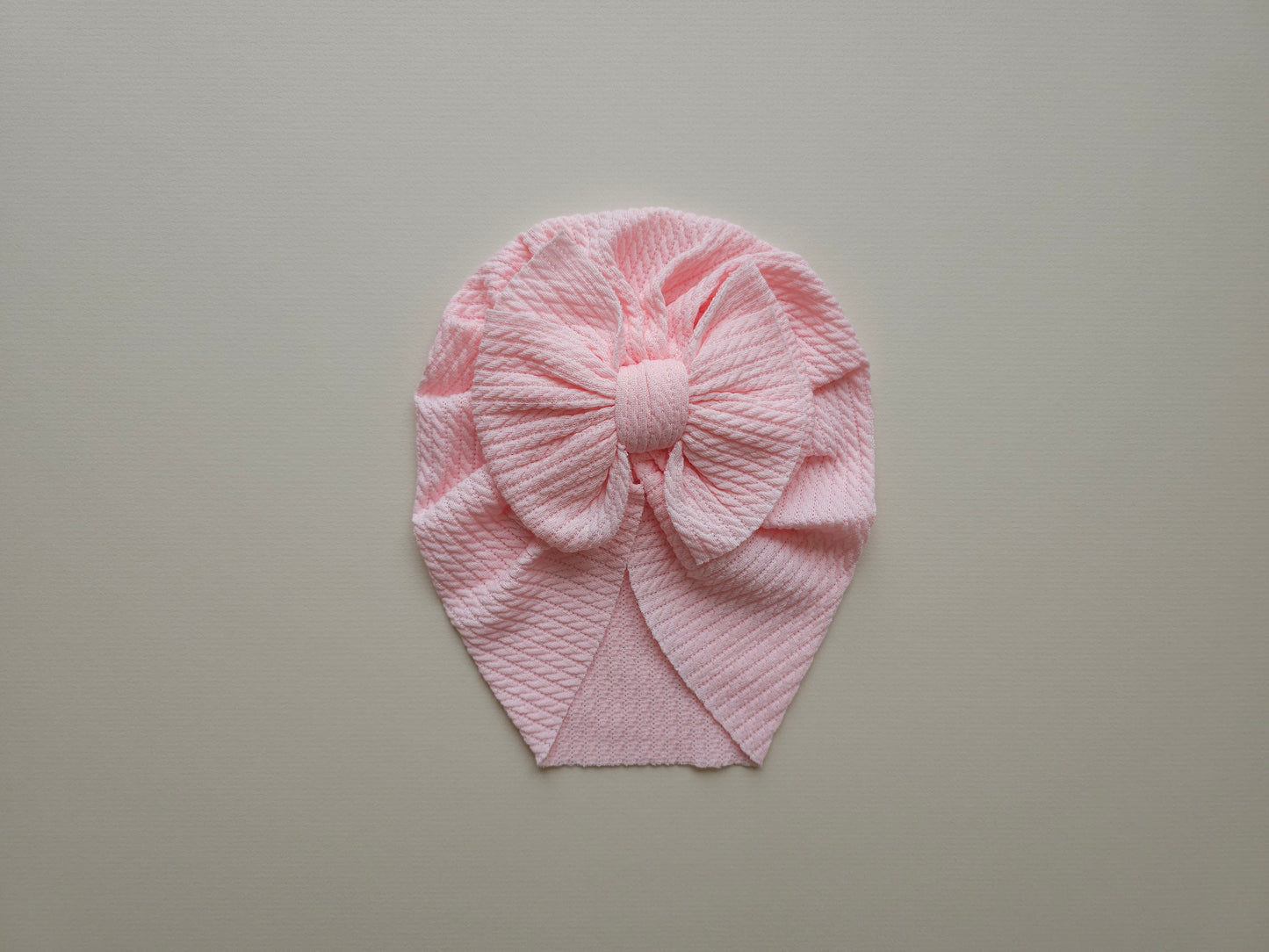 Waffle Knit Turban Pink