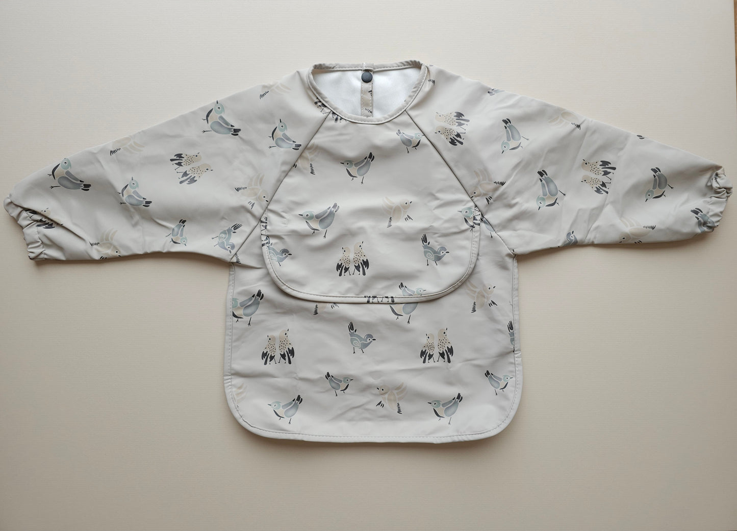 Long Sleeved Weaning Bib Birds