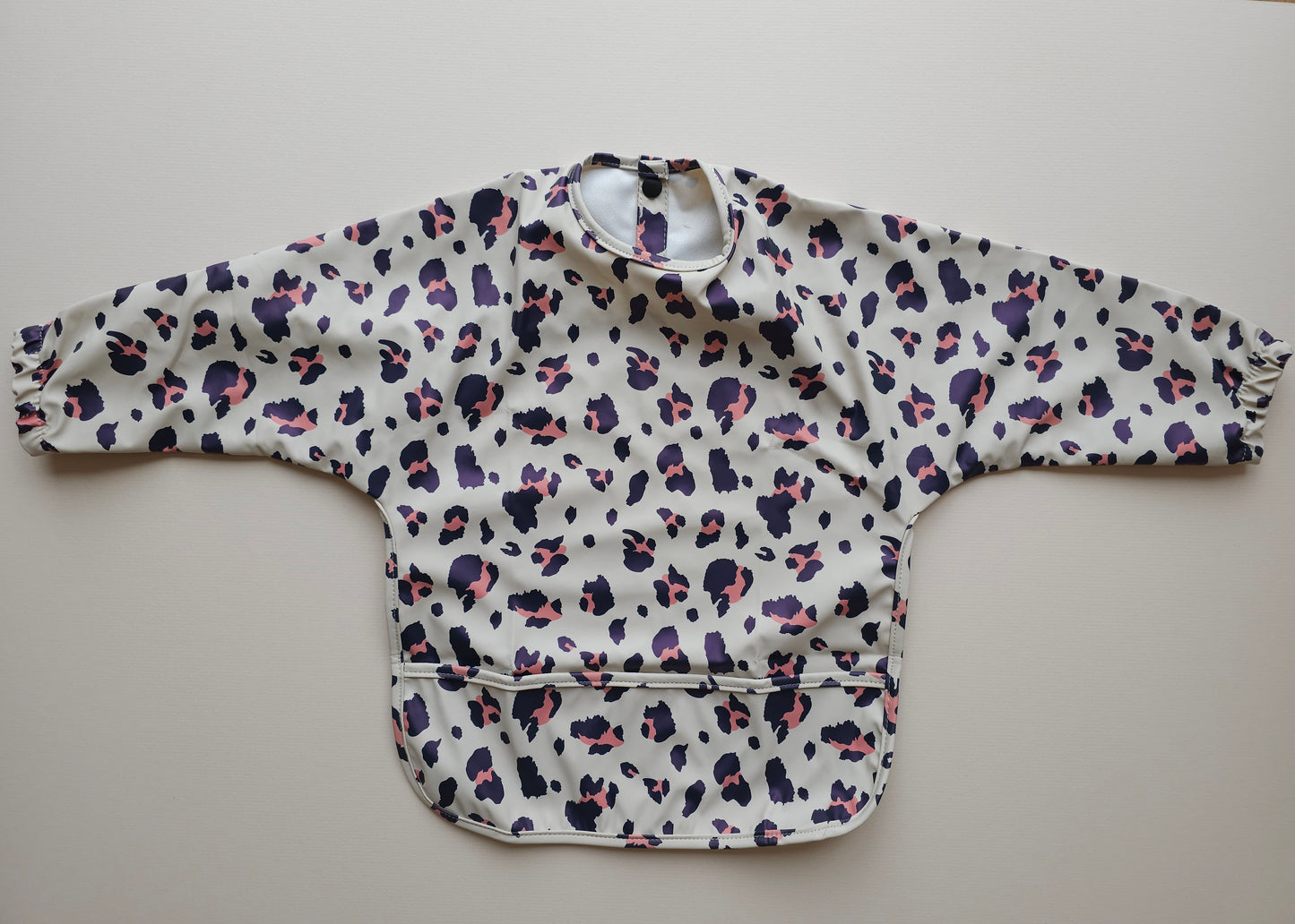 Long Sleeved Weaning Bib Leopard