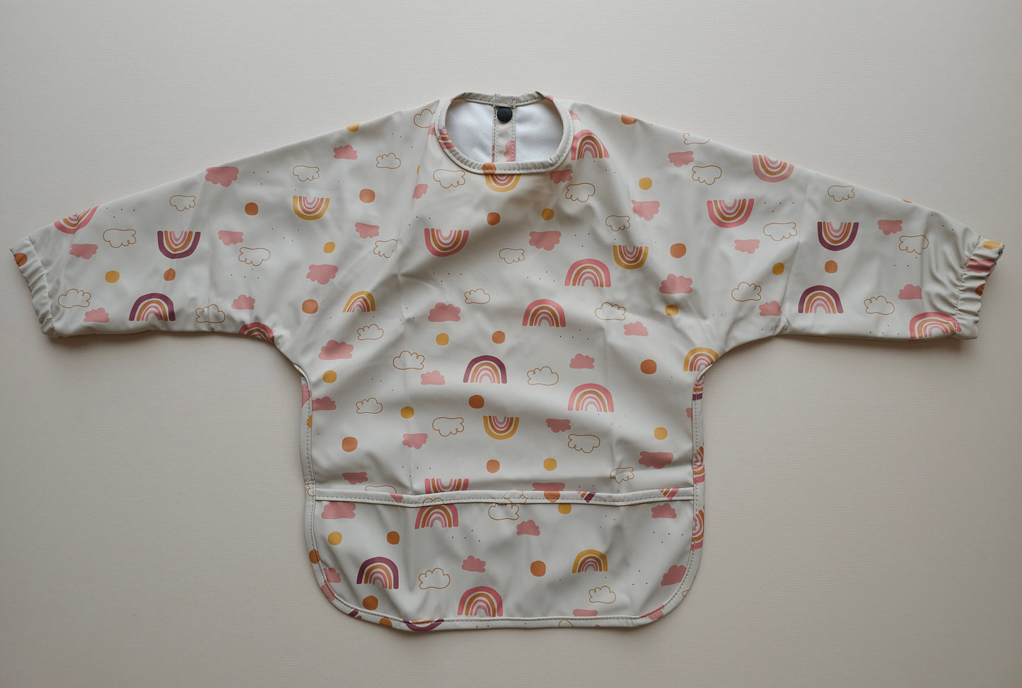 Long Sleeved Weaning Bib Rainbow