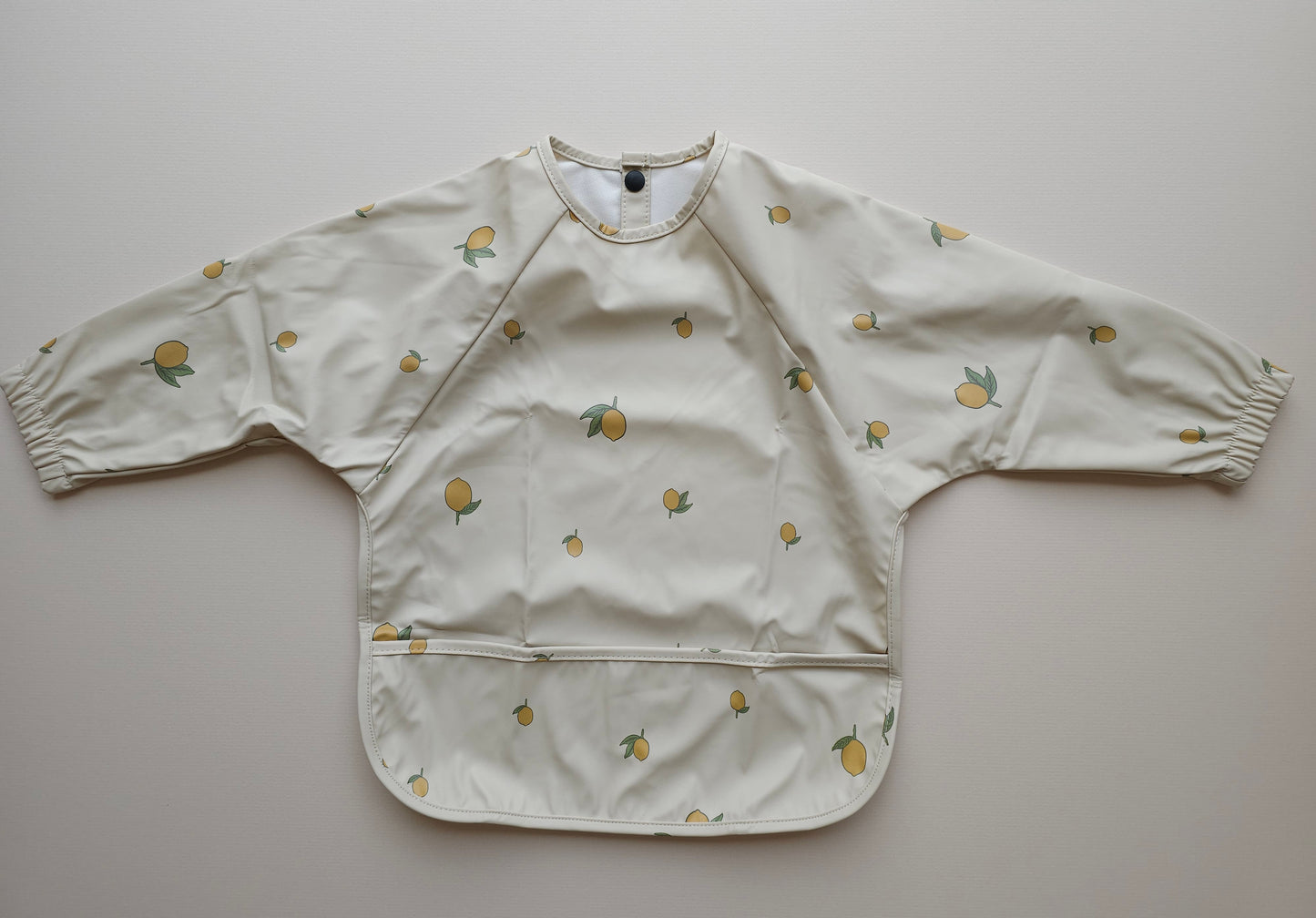 Long Sleeved Weaning Bib Lemon