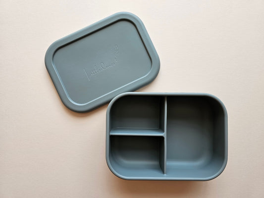 Silicone Bento Lunch Box Steel