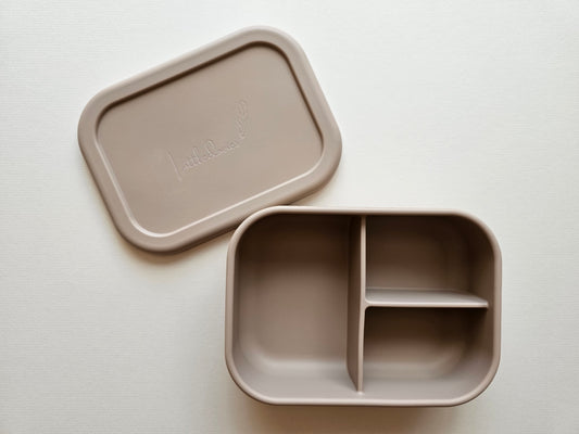 Silicone Bento Lunch Box Taupe