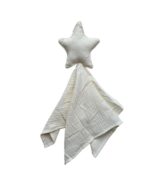 Organic Muslin Star Comforter Cream