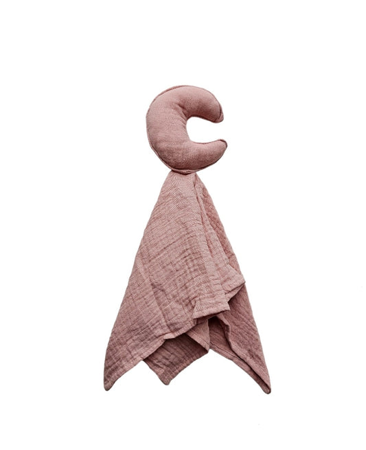 Organic Muslin Moon Comforter Pink