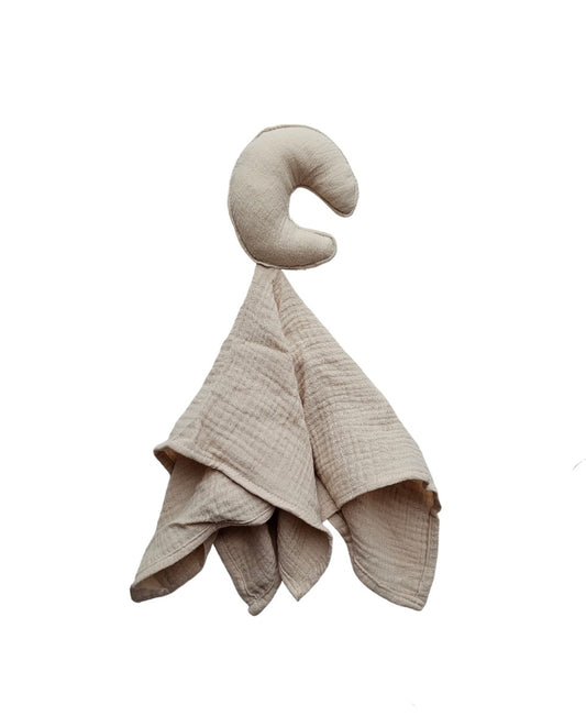 Organic Muslin Moon Comforter Nude