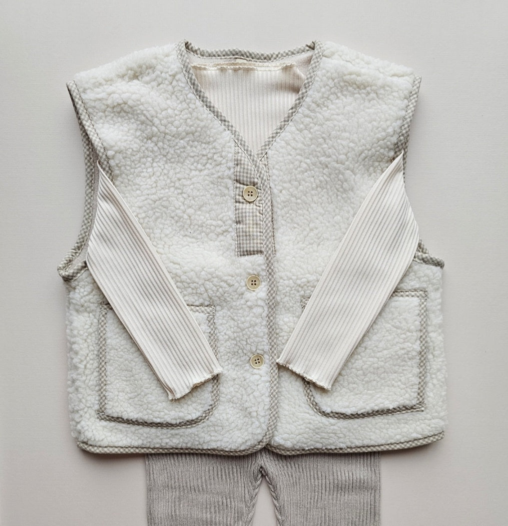 Teddy Gilet | Beige