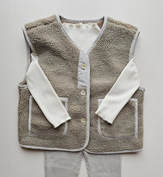 Teddy Gilet | Nude